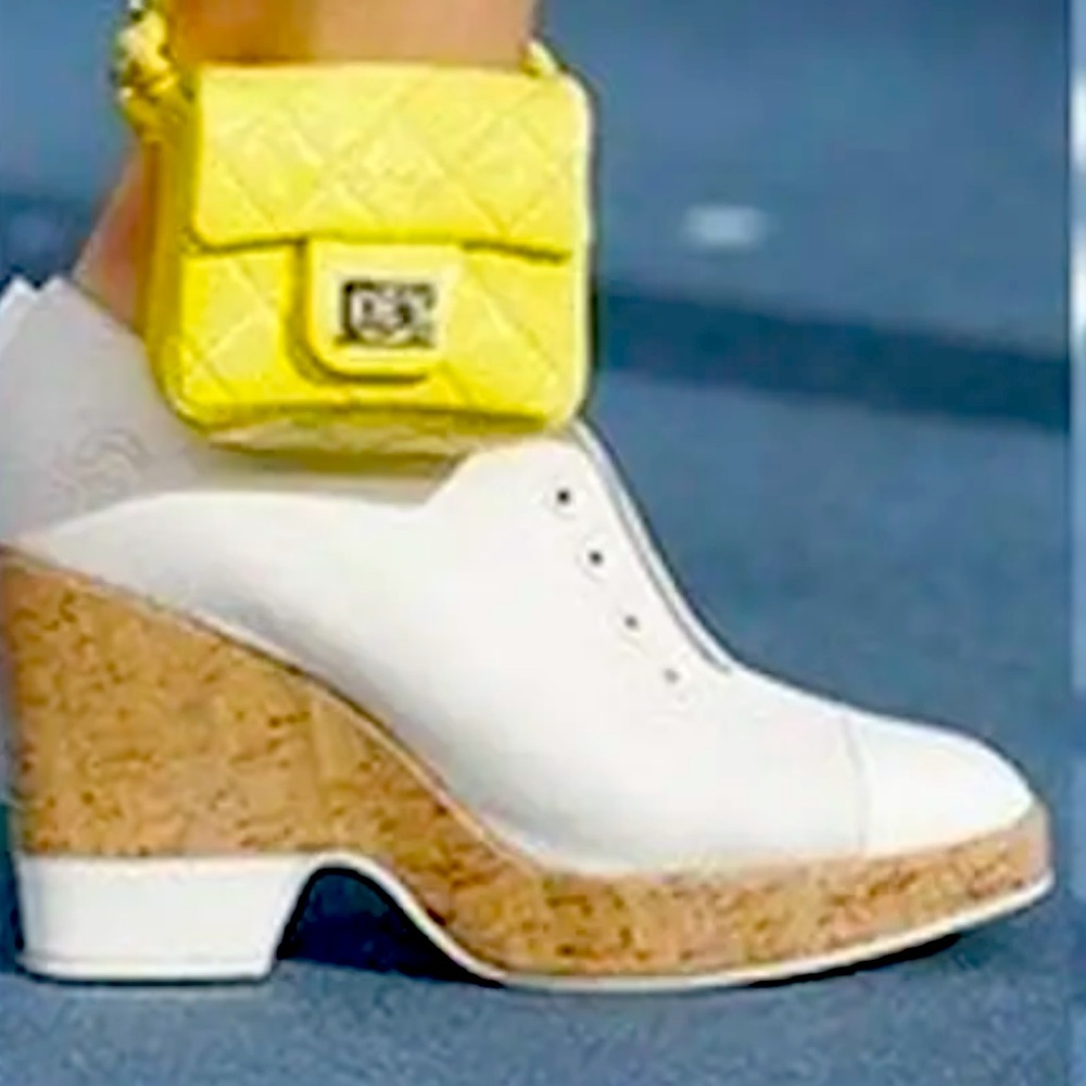 In Search of Yellow Chanel Ankle Purse